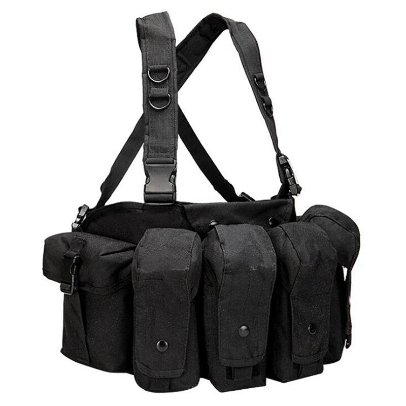 Tactical Vest Airsoft Ammo Chest Rig AK 47 Magazine Carrier Vest Combat Tactical Military Hunting Gear