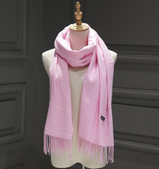 High-Quality Cashmere Scarves for Men and Women: Keep Warm with Thicker, Long Autumn and Winter Scarves Featuring Tassels - Stylish Shawl for Females and Males"