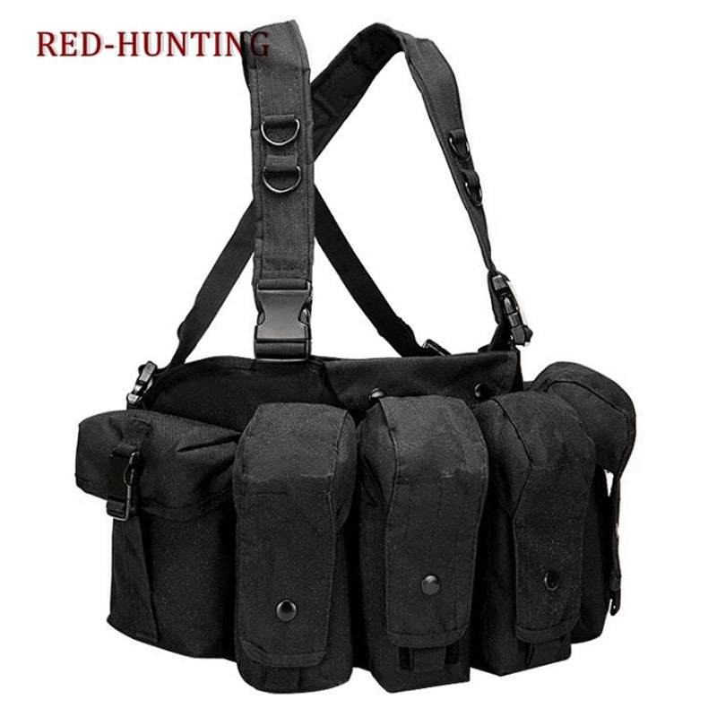 Tactical Vest Airsoft Ammo Chest Rig AK 47 Magazine Carrier Vest Combat Tactical Military Hunting Gear