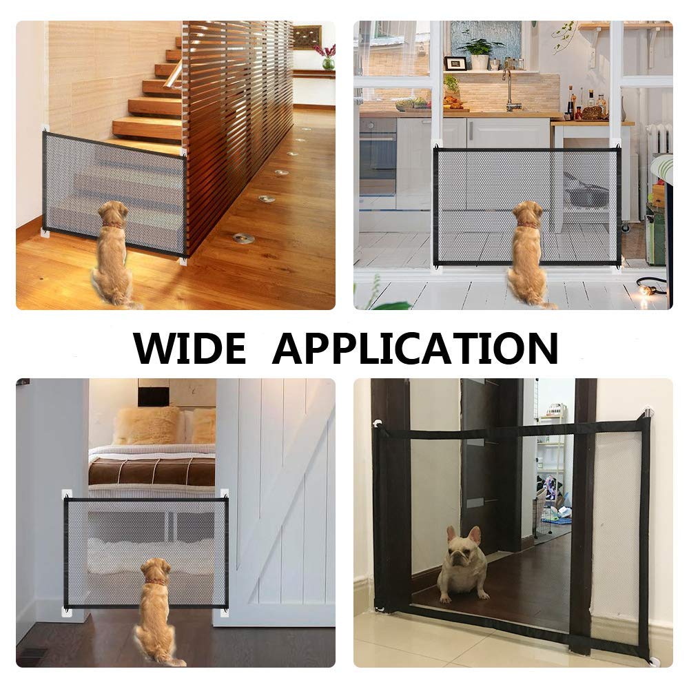 Home Mesh Dog Cage Fence Folding Dog Gate Playpen for Dogs Pet Cat Baby Cage Fence for Dogs Accessories Gate Crate Dog Kennel