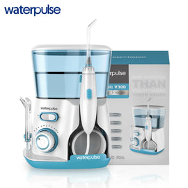 Waterpulse V300G Oral Irrigator 5pcs Tips Dental Water Flosser Electric Cleaner 800ml Oral Hygiene Dental Flosser Water Flossing