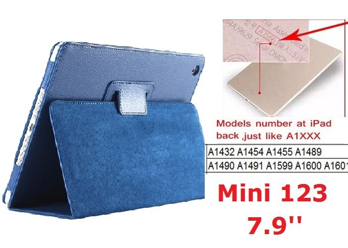 7.9'' Folio Stand Coque for iPad mini 2 mini 3 Case Magnetic Smart Flip PU Leather A1432 A1455 A1490 for iPad mini 123 Cover