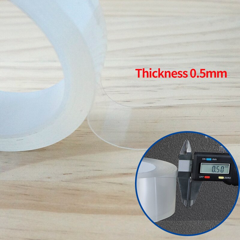 Kitchen Sink Waterproof Mildew Nano tape Transparent Tape Bathroom Toilet Crevice Strip Self-adhesive Pool Water Seal Nano tape