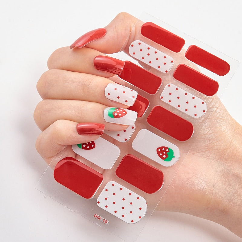 Full Cover Nail Stickers Designer Nail Decals Fashion Five Sorts 0f Nail Stickers  Nail Sticker set Nail Decoration Nail Strips