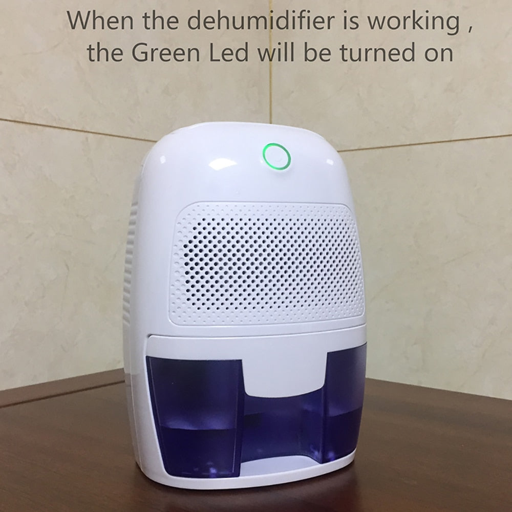 THANKSHARE Home Dehumidifier Air Dryer Moisture Absorber Electric Cool Dryer 500ML Water Tank for Home Bedroom Kitchen Office