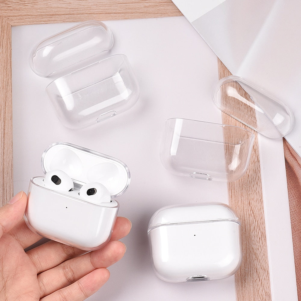 Transparent Case For Airpods 2 3 Pro 1 Case PC Clear Earphone Cover for Apple Air Pods Pro 2 3 1 Earpods Case Charging BOX Shell