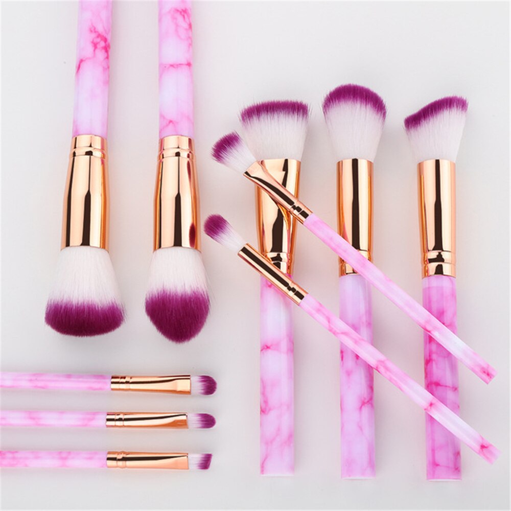 FLD 5-15Pcs Makeup Brushes Tool Cosmetic Set Beauty Powder Foundation Eye Shadow Eyebrow Fan Blush Blending Make Up Brush Kit