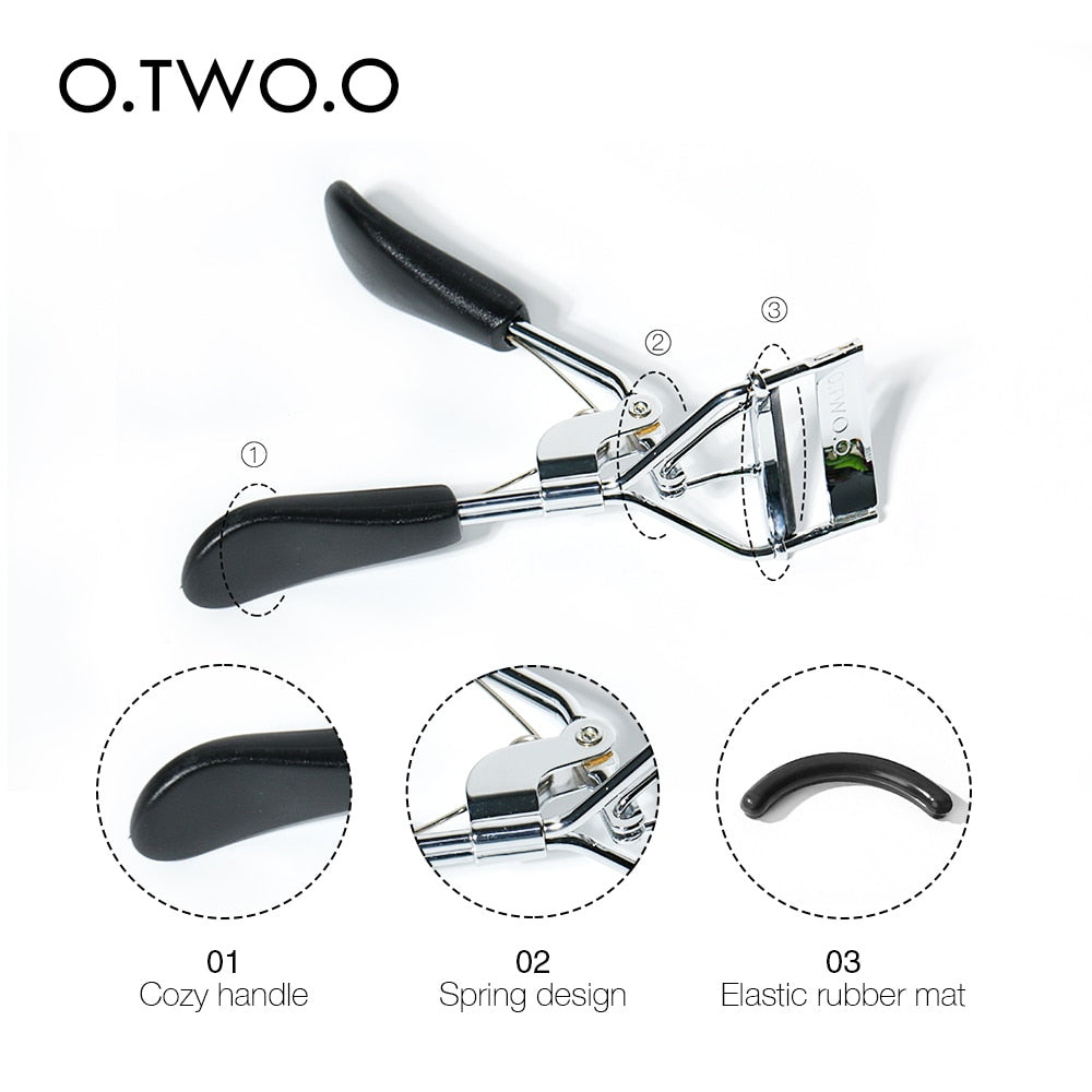 O.TWO.O Eyelash Curler Makeup Tools Handle Stainless Steel Eye Lash Curling Clip Natural Curled Lashes Beauty Make Up 2 Colors