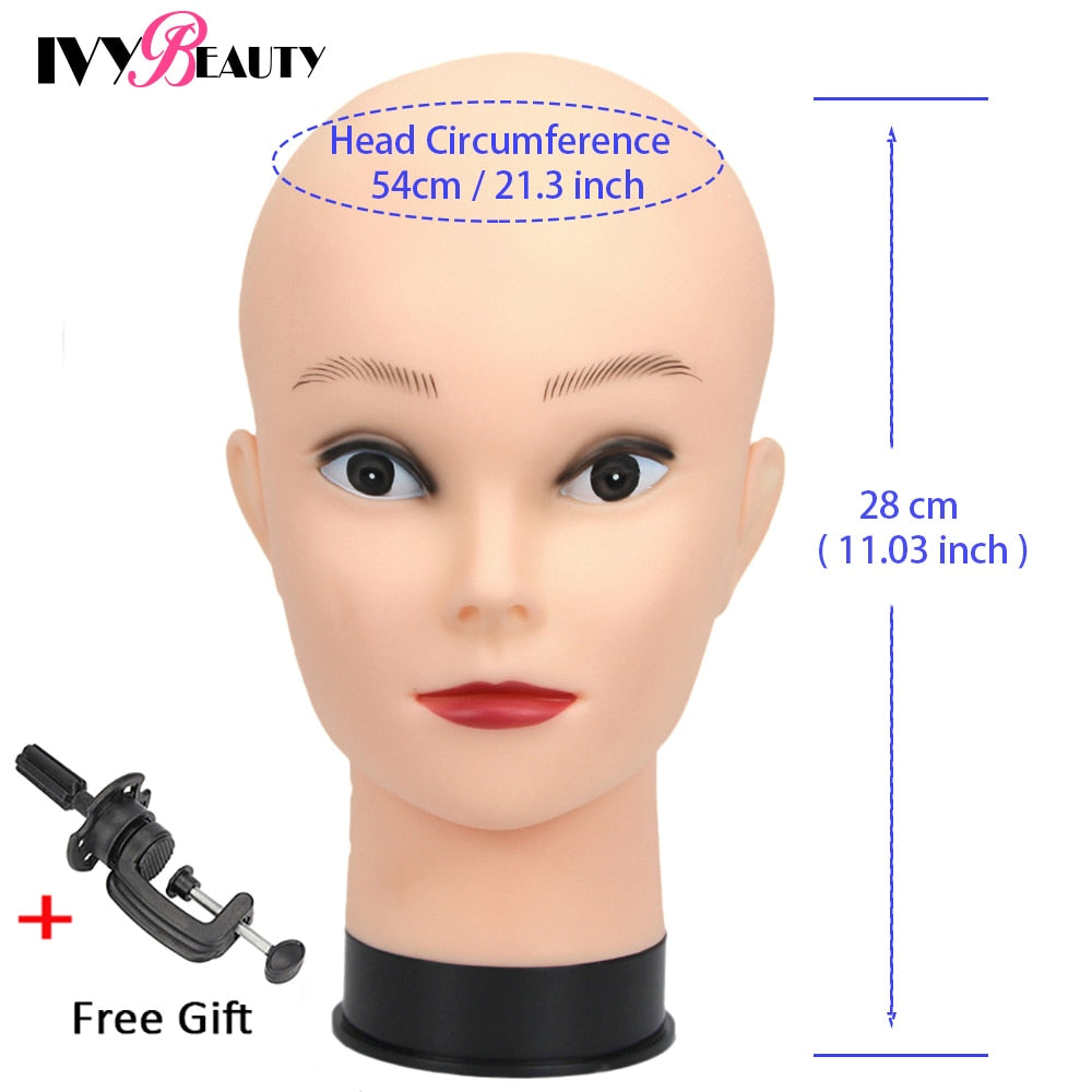 Hot Selling Female Mannequin Head With Wig Stand Clamp For Makeup Practice Cosmetology Manikin Head For Wig Hat Display 51Cm