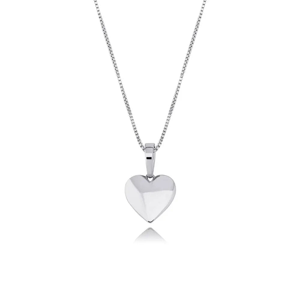 TOPGRILLZ 925 Sterling Silver Pendant Iced Cubic Zirconia Heart Pendant Hip Hop Fashion Jewelry For Women