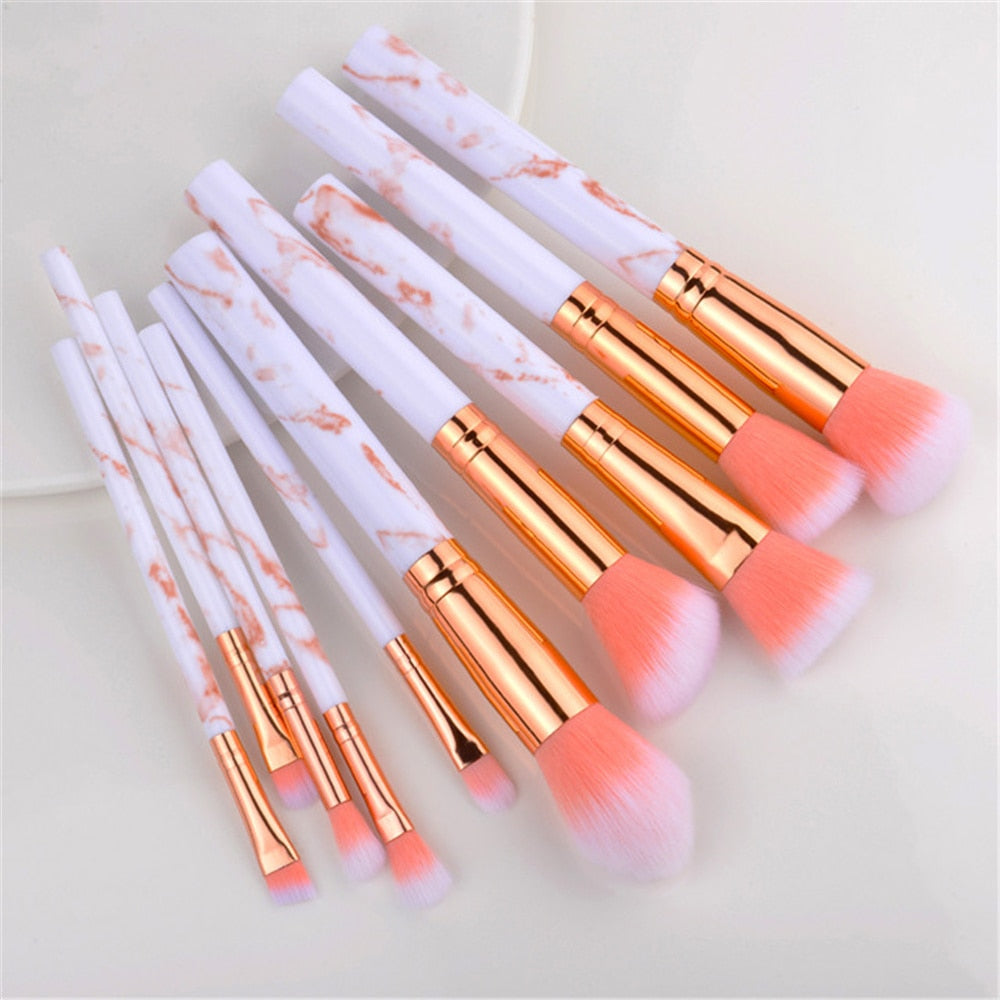 FLD 5-15Pcs Makeup Brushes Tool Cosmetic Set Beauty Powder Foundation Eye Shadow Eyebrow Fan Blush Blending Make Up Brush Kit