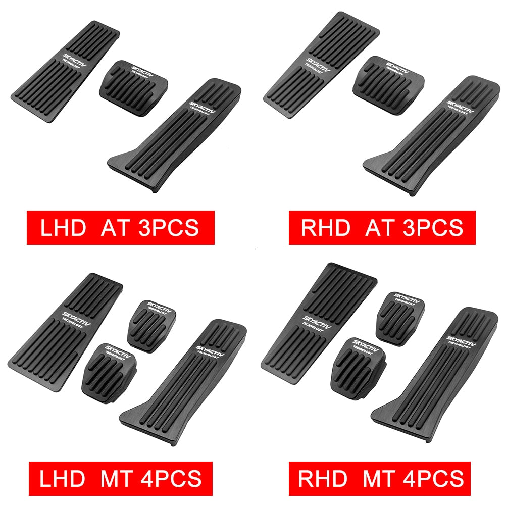 Car Accelerator Brake Clutch Pedal Footrest Pad Cover For Mazda 2 3 6 BM GJ DJ Atenza Axela CX5 CX 5 CX3 CX4 CX8 CX9 Accessories