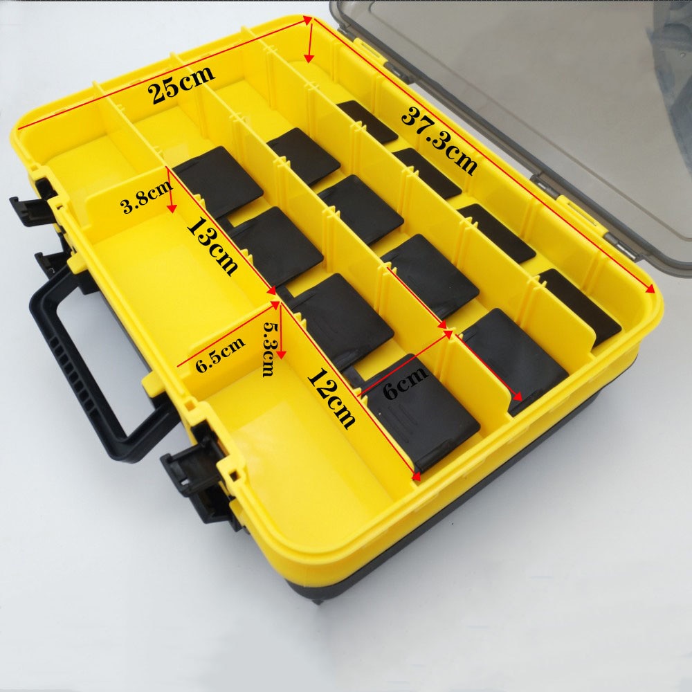 Large-Capacity Double-Layer Fishing Tackle Box Multifunctional Carp Fishing Accessory Storage Box Portable Fishing Bait Box