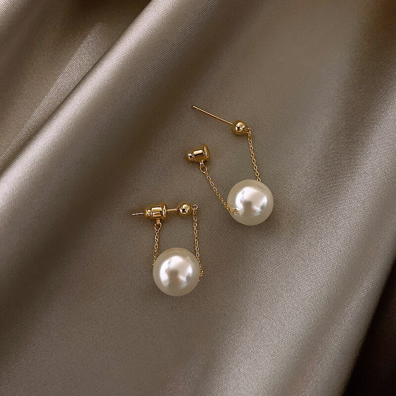 Simple Elegant Small Pearl Pendant Earrings For Woman 2020 New Fashion Jewelry Party Ladies&#39; Unusual Dangle Earrings Accessories