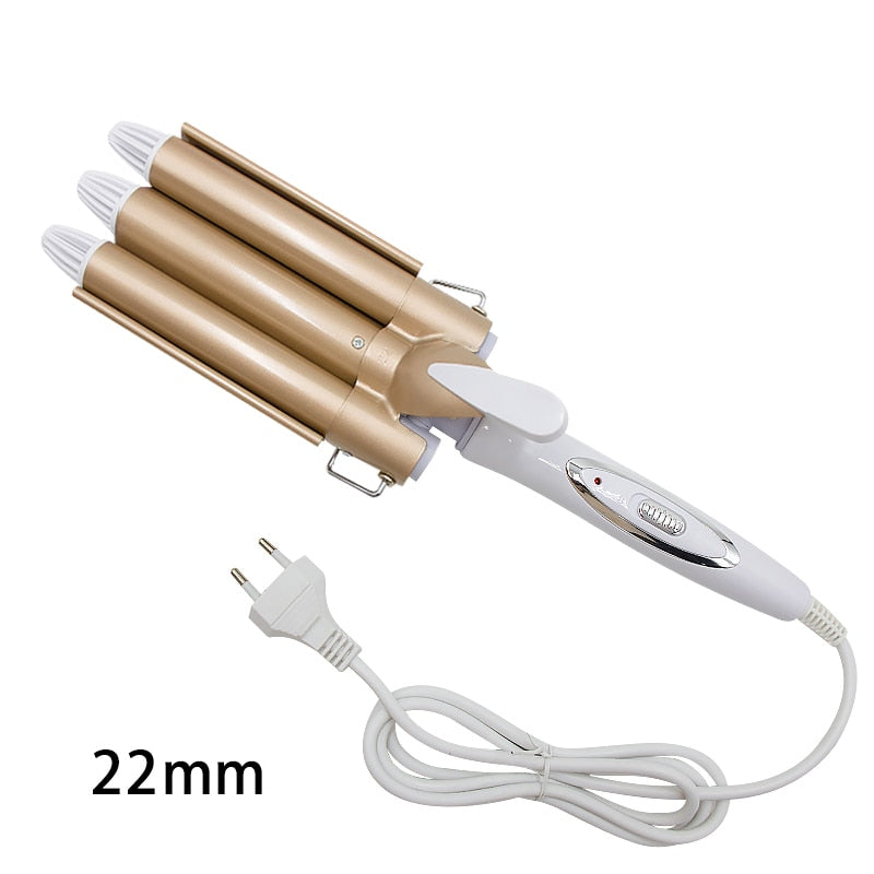 Professional Hair Tools Curling Iron Ceramic Triple Barrel Hair Styler Hair Waver Styling Tools Hair Curlers Electric Curling