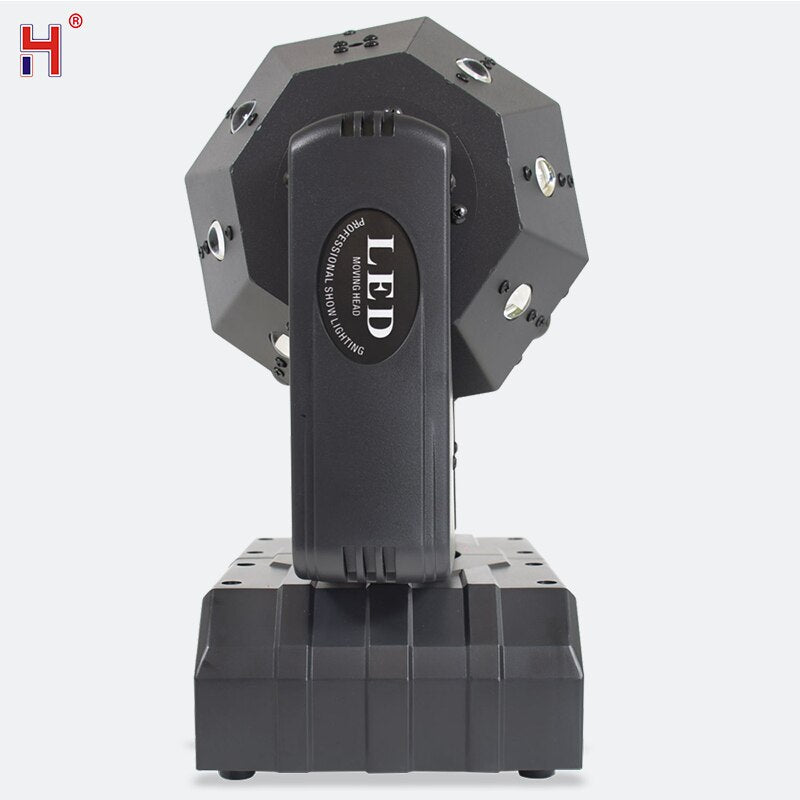 LED Laser Strobe Moving Head Ball DMX Projection 3In1 Rotating Stage Lighting PRO DJ Equipment Good For Dance Floor Bar Party