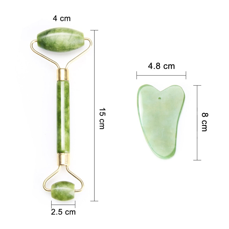 Darsonval Natural Facial Beauty Massage Tool Jade Roller Face Massager Slimming Body Jade Massager