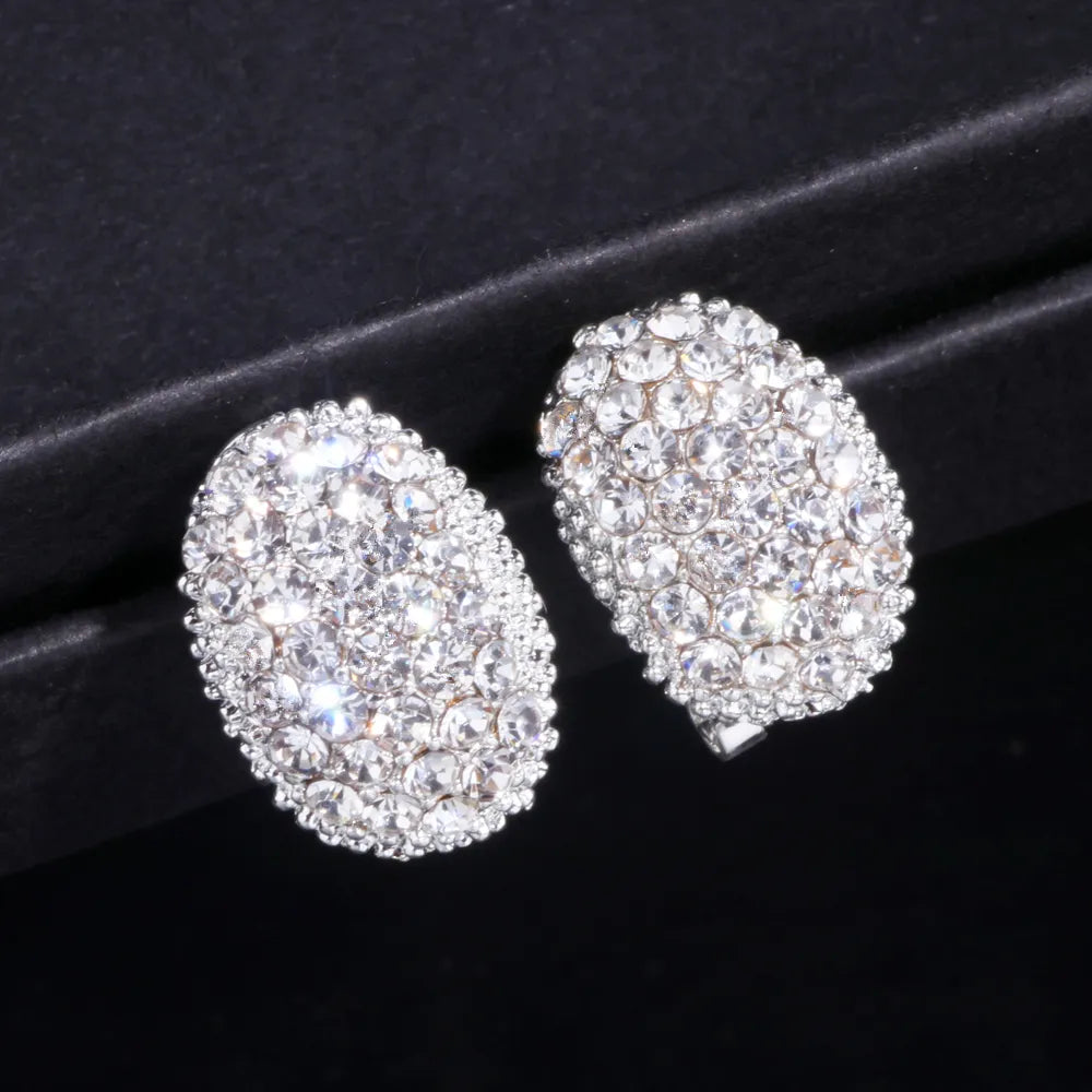 Classic Design Romantic Jewelry 2020 Fashion AAA Cubic Zirconia Stone Stud Earrings For Women Elegant Wedding Jewelry Gift WX023