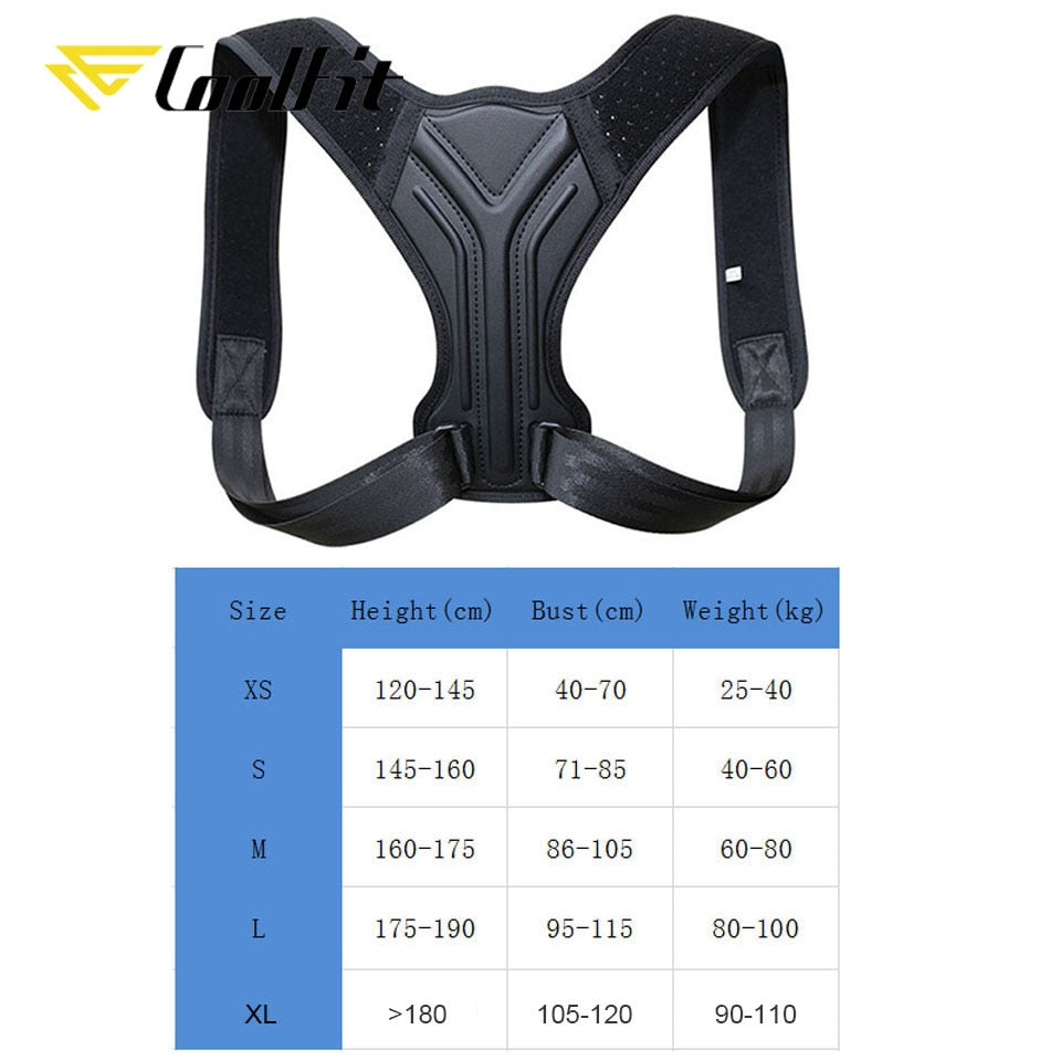 CoolFit Back Posture Corrector Corset Clavicle Spine Posture Correction Back Support Belt Comfortable Soft Strip Corrector