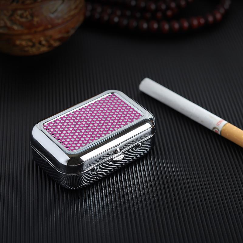 Portable Ashtray Outdoor Travel Mini Ash tray Stainless Steel Sealed Outdoor Ashtray Pocket Ashtray Travel Tray