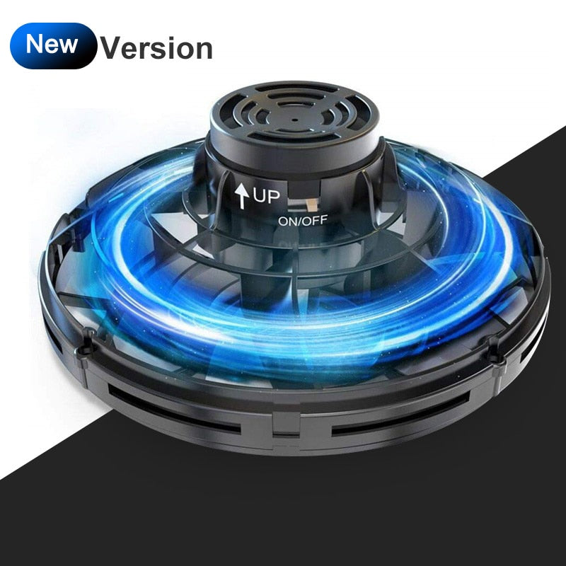 ZK20 LED Flying Spinner  Mini Drone Fingertip Spinner Upgrade Parent-child Flying Gyro Aircraft Fun Interactive Toy Gift