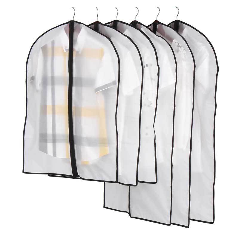Easy Clothes Hanging Garment Dress Clothes Suit Coat Dust Cover Home Storage Bag Pouch Case Organizer Wardrobe Hanging Clothing