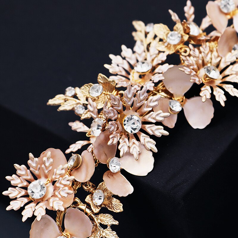 Miallo Flower Rhinestone Hair Clips for Women Accessories Gold Color Hair Pins Prom Ornaments Luxury Jewelry Bridal Headpiece