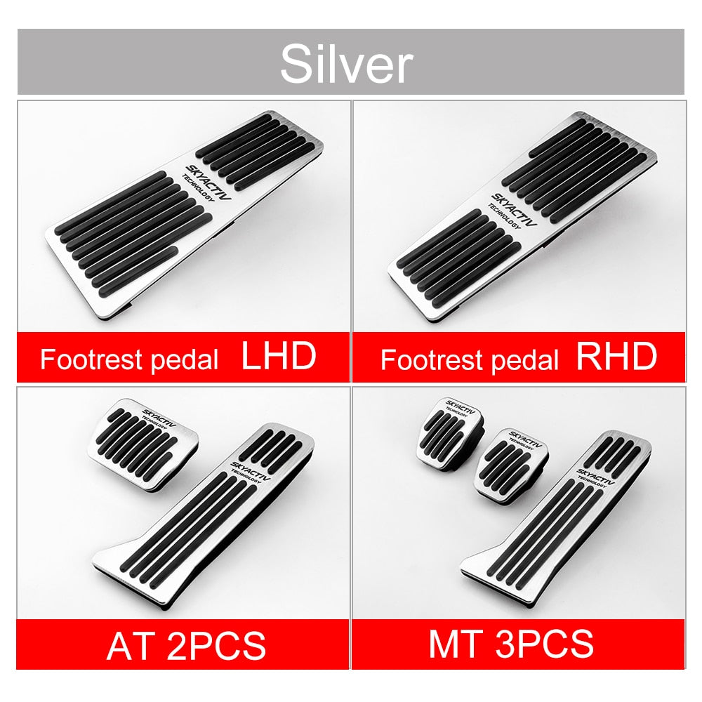 Car Accelerator Brake Clutch Pedal Footrest Pad Cover For Mazda 2 3 6 BM GJ DJ Atenza Axela CX5 CX 5 CX3 CX4 CX8 CX9 Accessories