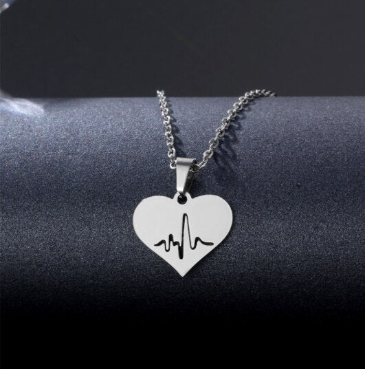 Lightning Pendant Necklace Chain 304 Stainless Steel Necklace for Women Men Party Ornament Jewelry Gift
