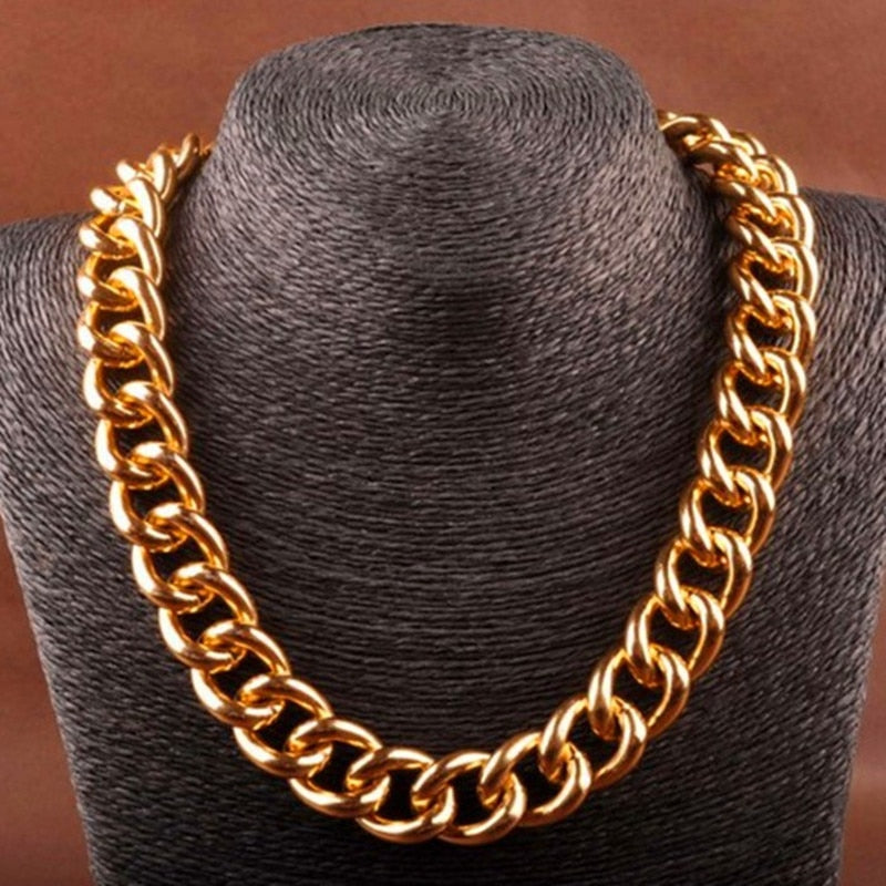 kshmir  2021 New exaggerated CCB thick chain in Europe and the popular hip hop big jewelry DJ stage long clavicle necklace WWX