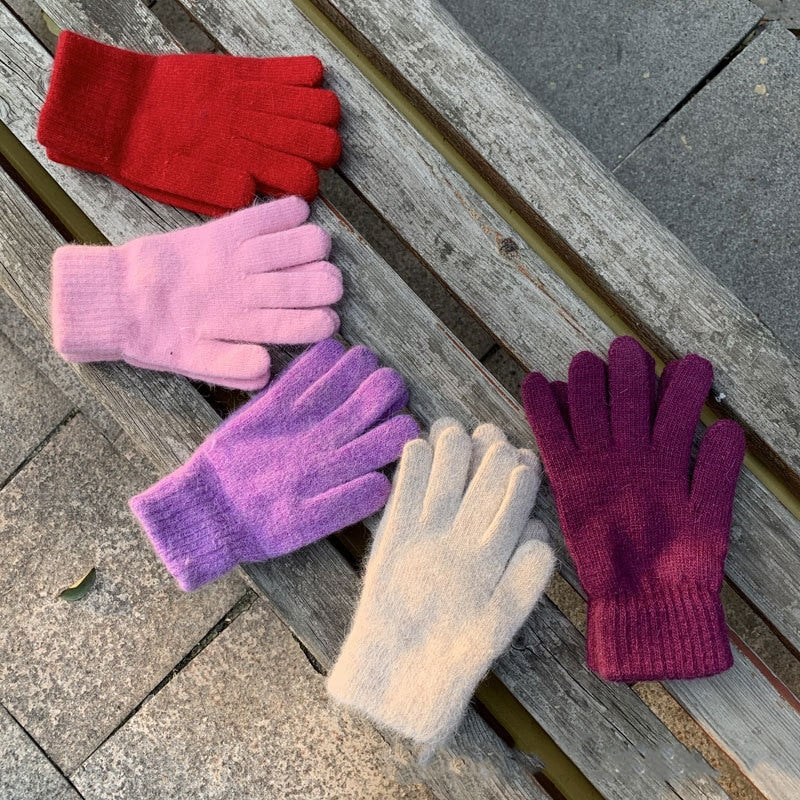 Gloves women's winter  cute plush warm riding gloves women gloves  womens gloves  women winter gloves  winter gloves women