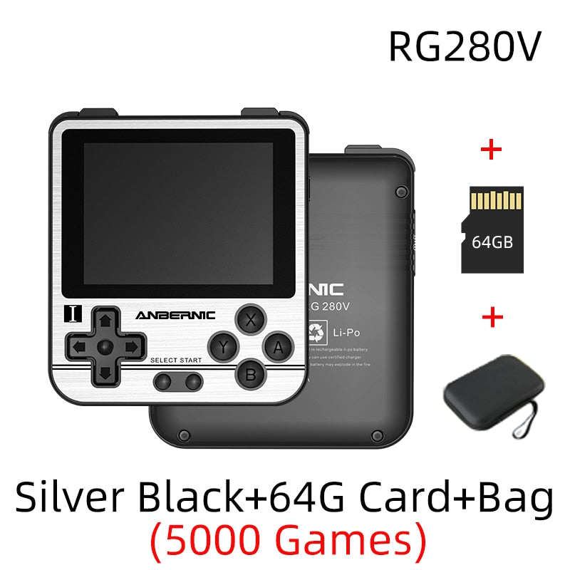 ANBERNIC 280V RG280V Retro Game Console Open Sourse System 5000 Games PS1 Player Portable Pocket RG280V Handheld Game Console