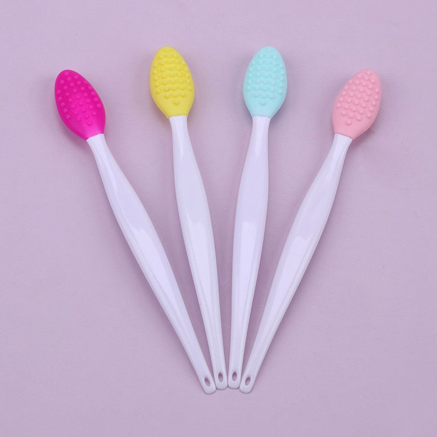 1PC Beauty Skin Care Wash Face Silicone Brush Exfoliating Nose Clean Blackhead Removal Brushes Tools With Replacement Head