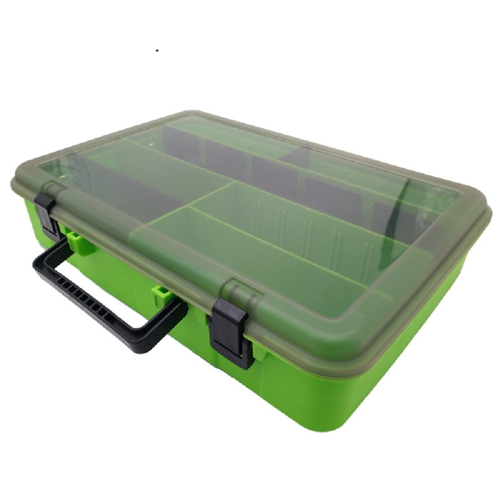 Large-Capacity Double-Layer Fishing Tackle Box Multifunctional Carp Fishing Accessory Storage Box Portable Fishing Bait Box