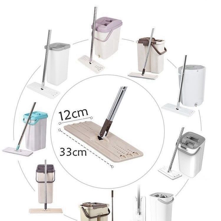 Squeeze Mop Bucket Replacement Rad Head Rod for Wash Floor Rag Cleaning Flat Accessories Help Lightning Offers Kitchen Cleaners