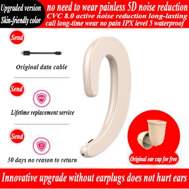 The integrated bone conduction type hanging ears monaural bluetooth wireless headset, wireless headset with warehouse