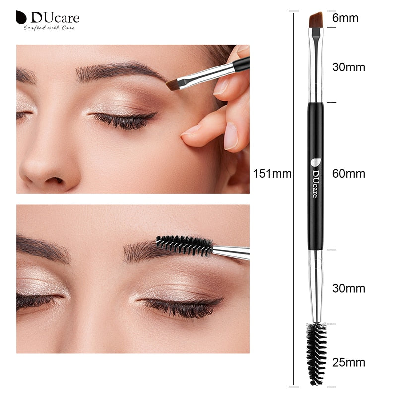 DUcare 5PCS Eyebrow Trimmer Eyebrow Razor Kit Eyebrow Scissors Eyebrow Comb Razor for Face Tweezers Eyelash Eyelash Brush