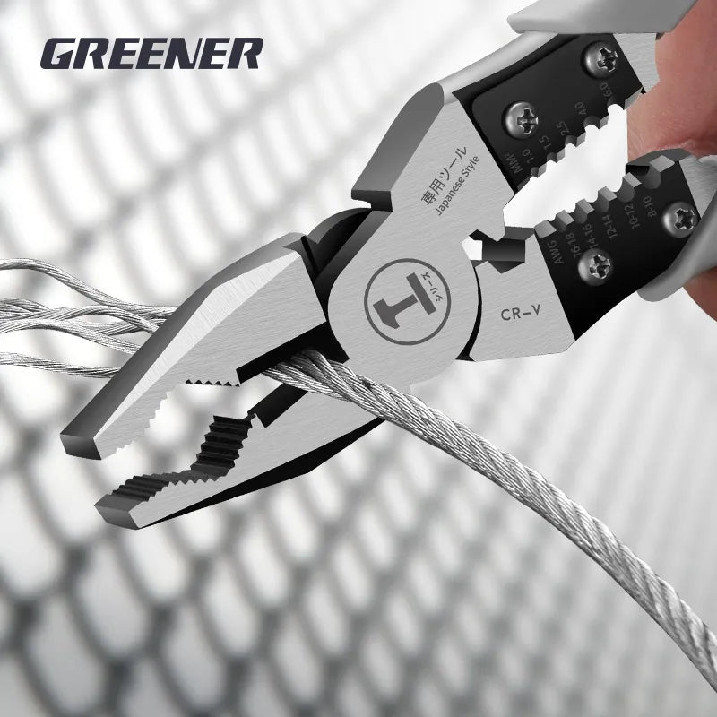 Greenery Needle Nose Pliers Hardware Tools Universal Wire Cutters Electrician Multifunctional Universal Diagonal Pliers