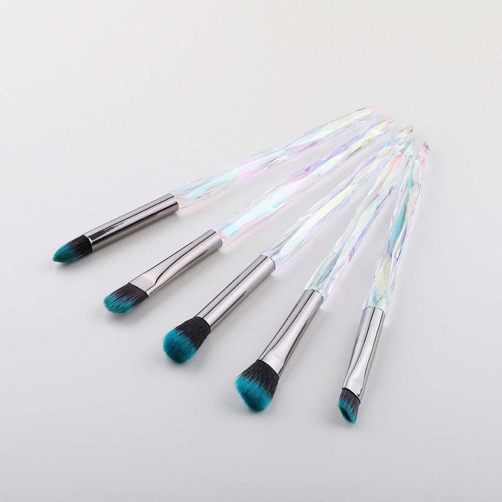 FLD Eye Brush Diamond Makeup Brushes Set Eye Shadow Lip Eyebrow Brushes High Quality Professional Lip Eyeliner Tools