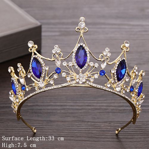 Rhinestone Crystal Tiara Crown Wedding Hair Accessories Bridal Tiara Hair Crown Wedding Hair Jewelry Crystal Tiara Golden Diadem