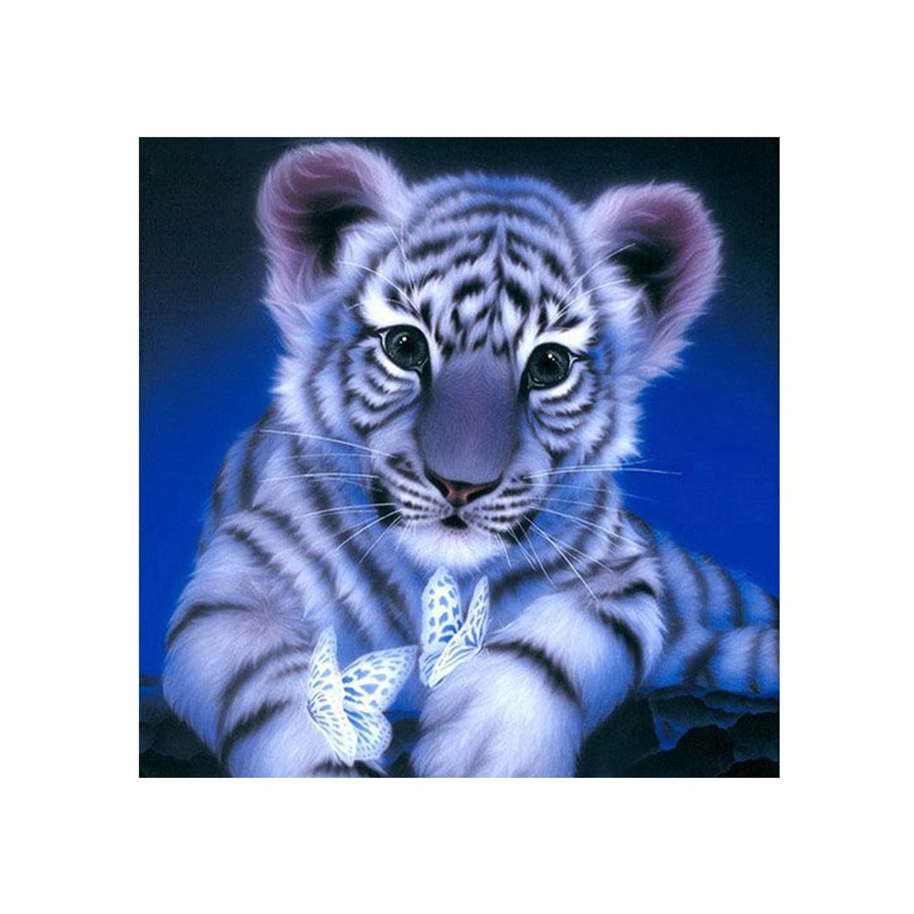 5D DIY Diamond Painting Tiger Cross Stitch Animal Diamond Embroidery New Handicrafts Home Decor