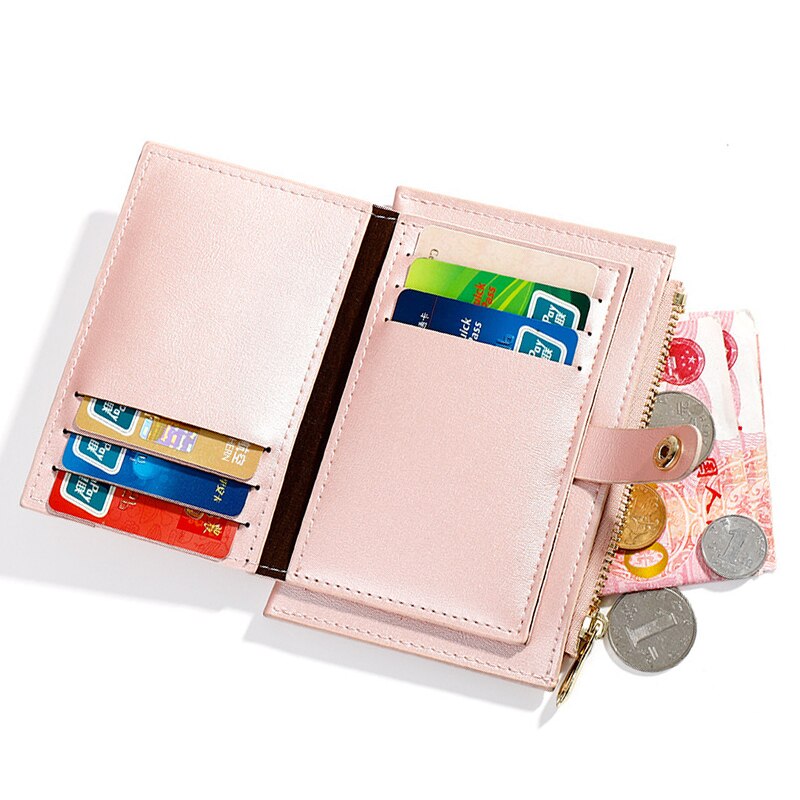 Brand Design Card Holder Women Soft Leather Money Bag Small Card Wallets Female Organzier Mini Credit Card Case Zipper Coin Bags