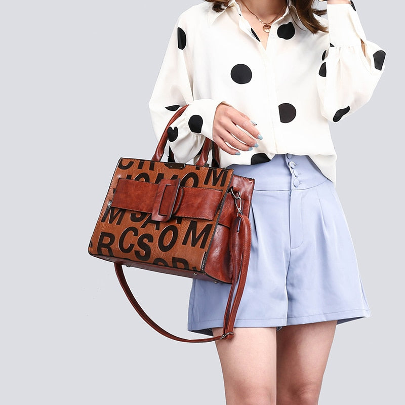 2021 New PU Leather Handbags Fashion Ladies Shoulder Messenger Bags Tote Bag Luxury Brand Handbags Designer Bags for Women