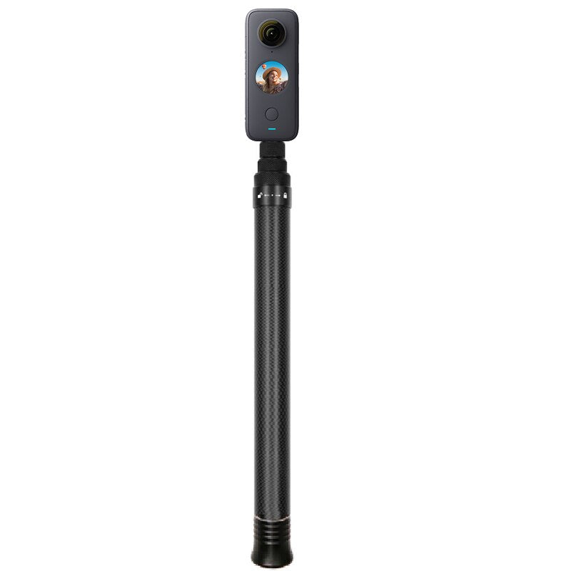 1.5m Ultra-Light Carbon Fiber Invisible Selfie Stick For Insta360 X3 / ONE X2 / ONE RS / R / ONE X 2022 Brand New Accessory