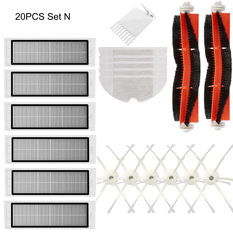 Side Brush Roll Brush Mop Colth HEPA Filter for Xiaomi Roborock 1S Robot S50 S51 S55 S5 S6 Vacuum Cleaners Parts