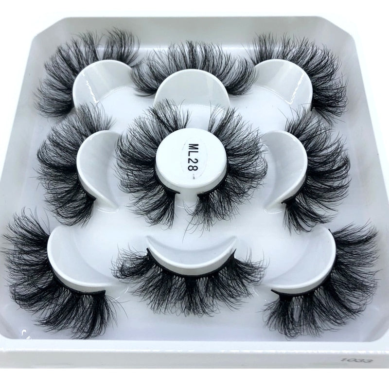 2023 New 5 pairs natural false eyelashes fake lashes long makeup 3d mink lashes eyelash extension mink eyelashes short eyelashes