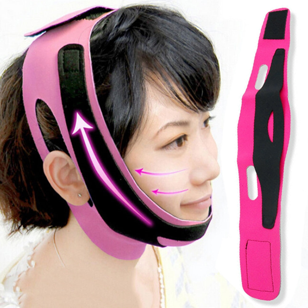 Women Reduce Double Chin Thin Face Anti Wrinkle Face Slimming Bandage Facial Massager Face-Lift Belt