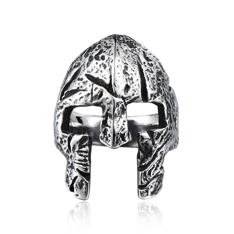 Retro Punk Men Ring Demon Skeleton Hip Hop Rock Locomotive Ring Titanium Steel Alloy Ancient Silver Color Ring Women Jewelry.