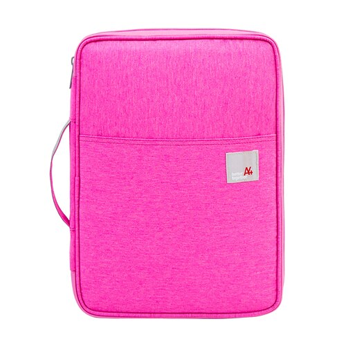 Multi-functional A4 Document Bags Filing Pouch Portable Waterproof Oxford Cloth Organized Tote For Notebooks Pens Computer Stuff