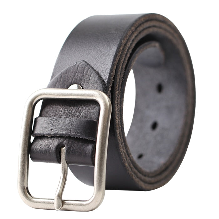 Vintage 100% Genuine leather Belt for Men High Quality Natural Cow Leather Men's Belt Male Strap for jeans or pants